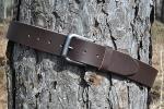 Brown Full Hide Leather Belt, 38mm - Ashford Ridge