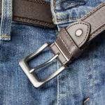 Black Leather Belt for Jeans and Work