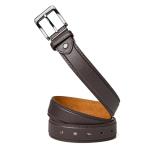 Black Leather Belt for Jeans and Work