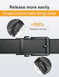 JUKMO 1.5" Leather Ratchet Belt for Men