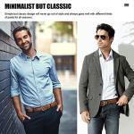 GSG Men's Leather Double Stitched Belt - Brown