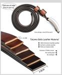 Tolumo Men's 1.5" Wide Full Grain Leather Belt