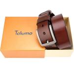 Tolumo Men's 1.5" Wide Full Grain Leather Belt
