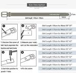 Men's Casual Genuine Leather Belts for Jeans