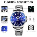 Stylish Minimalist Waterproof Men's Watch - Silver Blue