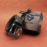 PELT TORO Explorer Men's Leather Belt in Charcoal