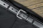 Ossi Men's Black Suit Trouser Belt - Size 36-40