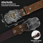 Stylish Western Leather Belt for Men and Women