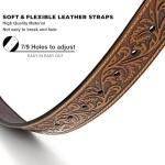 Stylish Western Leather Belt for Men and Women
