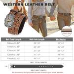 Stylish Western Leather Belt for Men and Women