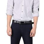 Men's Automatic Leather Ratchet Belt with Keychain