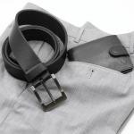 PELT TORO Explorer Men's Leather Belt in Charcoal