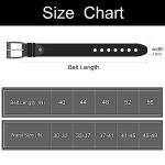 Genuine Leather Black Belt for Men, 56