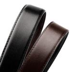 Men's Reversible Black Leather Belt - 120cm