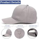 Men's Cotton Baseball Caps, 3-Pack - Blue, Grey, Black