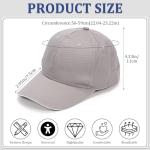 Men's Cotton Baseball Caps, 3-Pack - Blue, Grey, Black