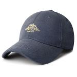 Men's Navy Blue Adjustable Baseball Cap with Pattern
