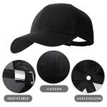 Unisex Adjustable Black Baseball Cap for All