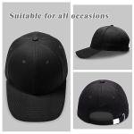 Unisex Adjustable Black Baseball Cap for All