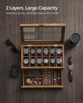 12-Slot Wooden Watch Box with Glass Lid