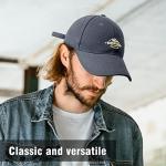 Men's Navy Blue Adjustable Baseball Cap with Pattern