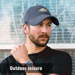 Men's Navy Blue Adjustable Baseball Cap with Pattern