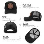 Men's Embroidered Adjustable Baseball Cap - Black