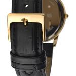 Sekonda Men's Beige Dial Black Leather Watch