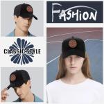 Men's Embroidered Adjustable Baseball Cap - Black