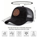Men's Embroidered Adjustable Baseball Cap - Black