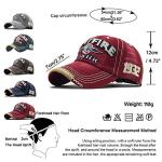 Vintage Red Distressed Snapback Baseball Cap