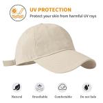 Unisex Adjustable Fly Baseball Cap - Beige
