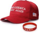 MAGA Trump 2024 Hat with Wristband - Red