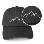 Vintage Black Adjustable Dad Cap for Men