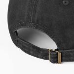 Vintage Black Adjustable Dad Cap for Men