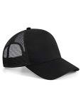 Beechfield Microknit Black Snapback Trucker Hat