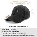 Vintage Black Adjustable Dad Cap for Men