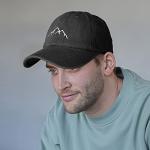 Vintage Black Adjustable Dad Cap for Men