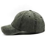Vintage Distressed Army Green Baseball Cap