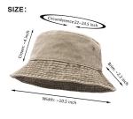 Denim Wide Brim Bucket Hat for Outdoor Fun
