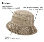 Denim Wide Brim Bucket Hat for Outdoor Fun