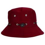 Unisex UPF50+ Foldable Bucket Hat - Wine Red
