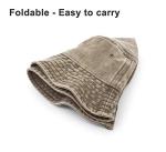 Denim Wide Brim Bucket Hat for Outdoor Fun