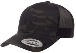 Yupoong Classic Retro Trucker Cap - Multicam Black