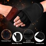 Winter Thermal Fingerless Gloves for Women and Men