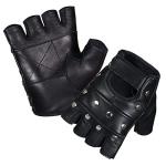 Men's Fingerless Retro Leather Driving Gloves