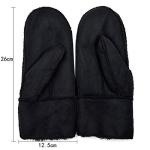 Millya Suede Winter Mittens with Fleece Lining