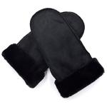 Millya Suede Winter Mittens with Fleece Lining