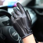Men's Touch Screen Leather Gloves for Winter