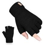 SUTIYO Cozy Fingerless Winter Gloves - Black